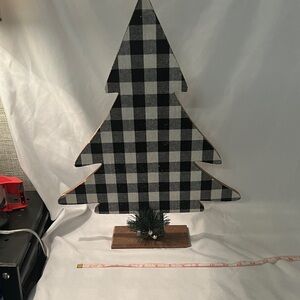 Hobby Lobby Black and White Plaid Tree Decor